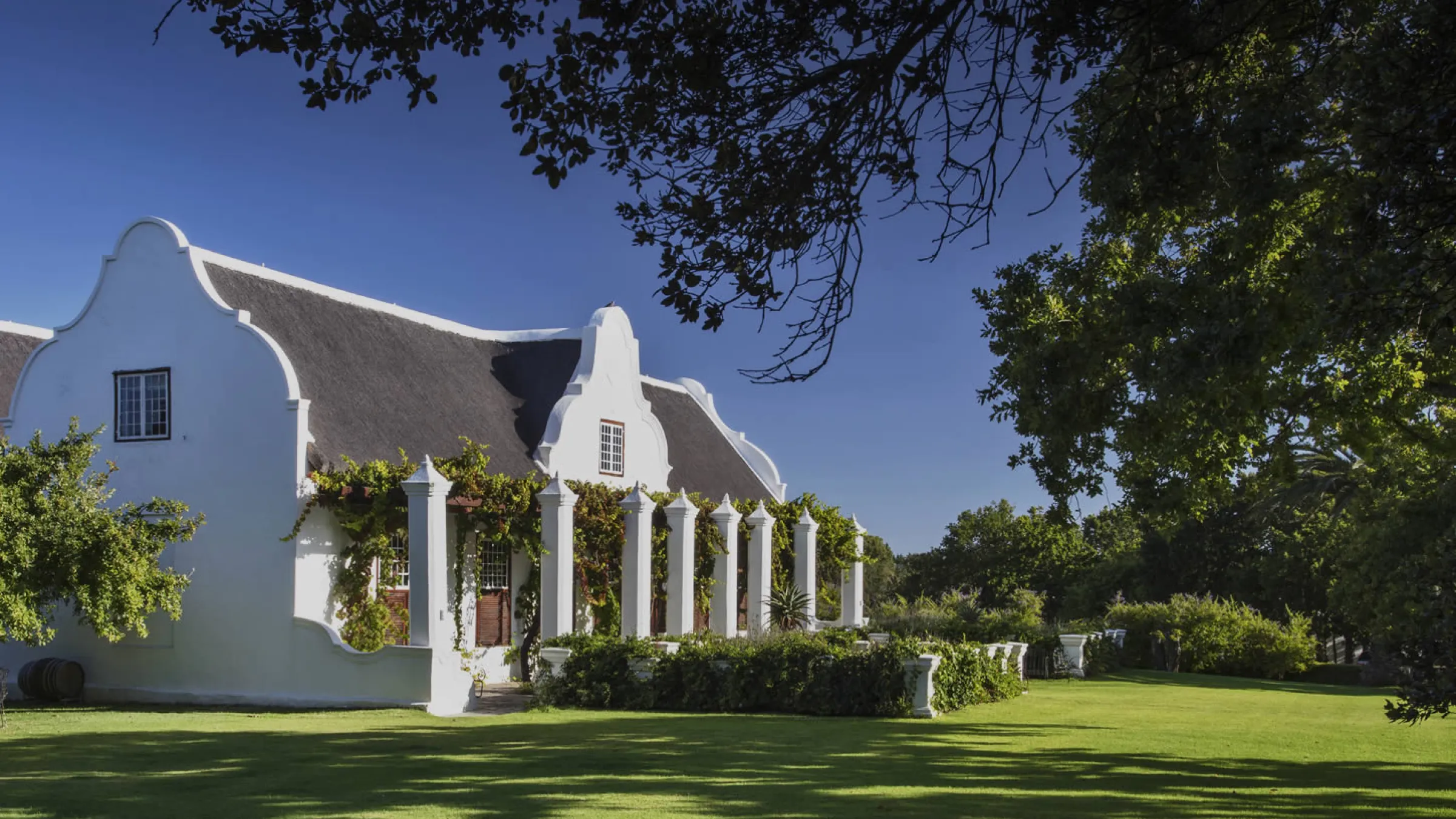 Side view of Meerlust Estate Winery