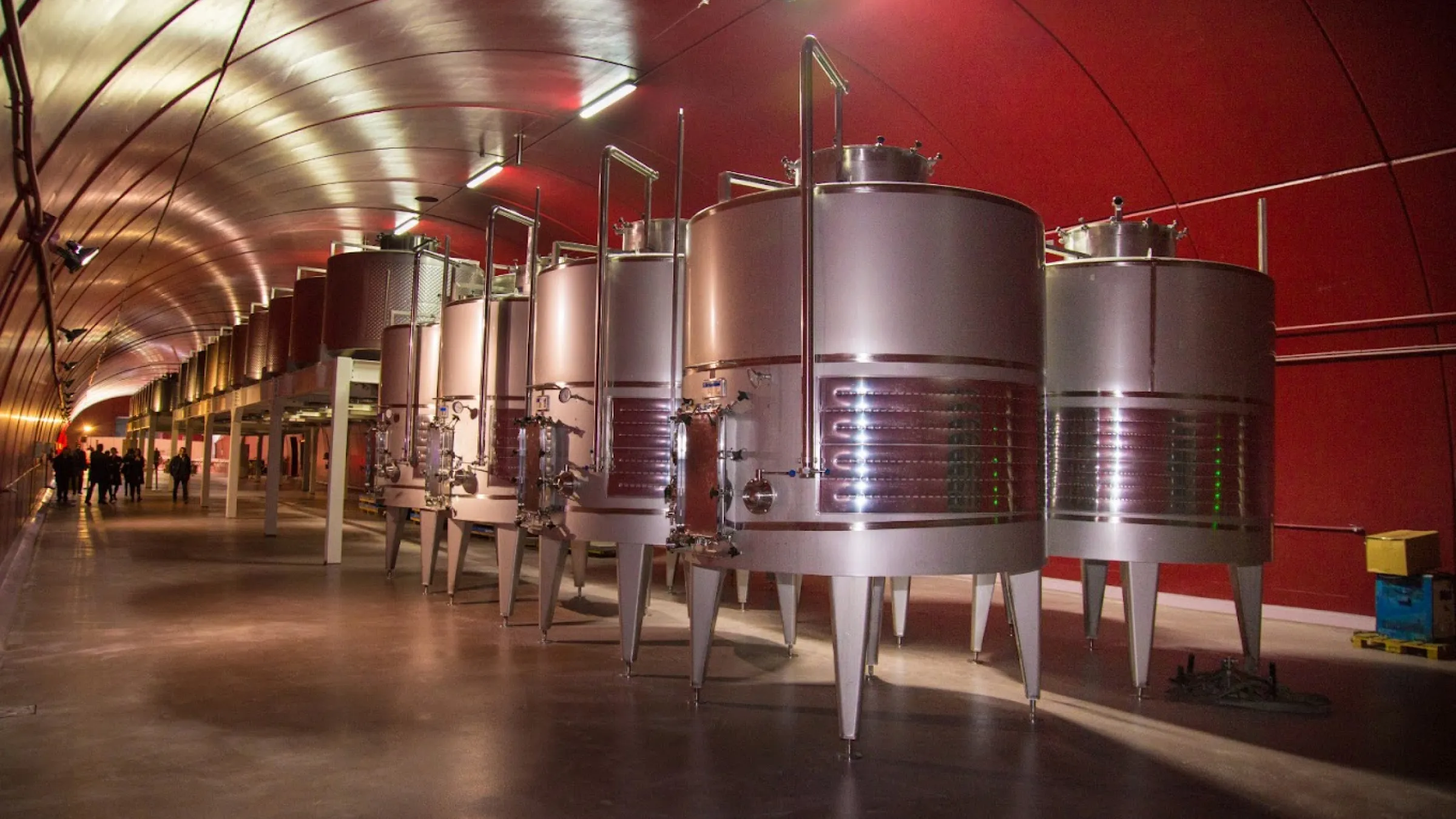 Barrels of production in a bodega